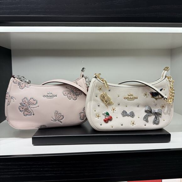 Coach Teri Shoulder Bag With Butterfly Print CCE92 & Gift Receipt Authentic ‼️ - Picture 11 of 12